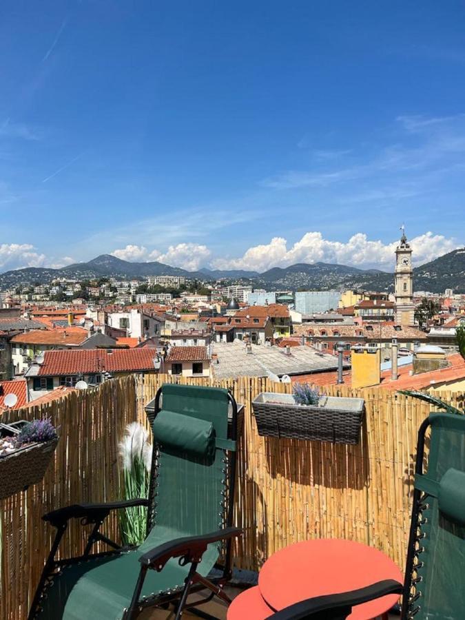 La Croix - F3, Terrasse Vue Panoramique, Vieux-Nice Old Town And Terrace 외부 사진