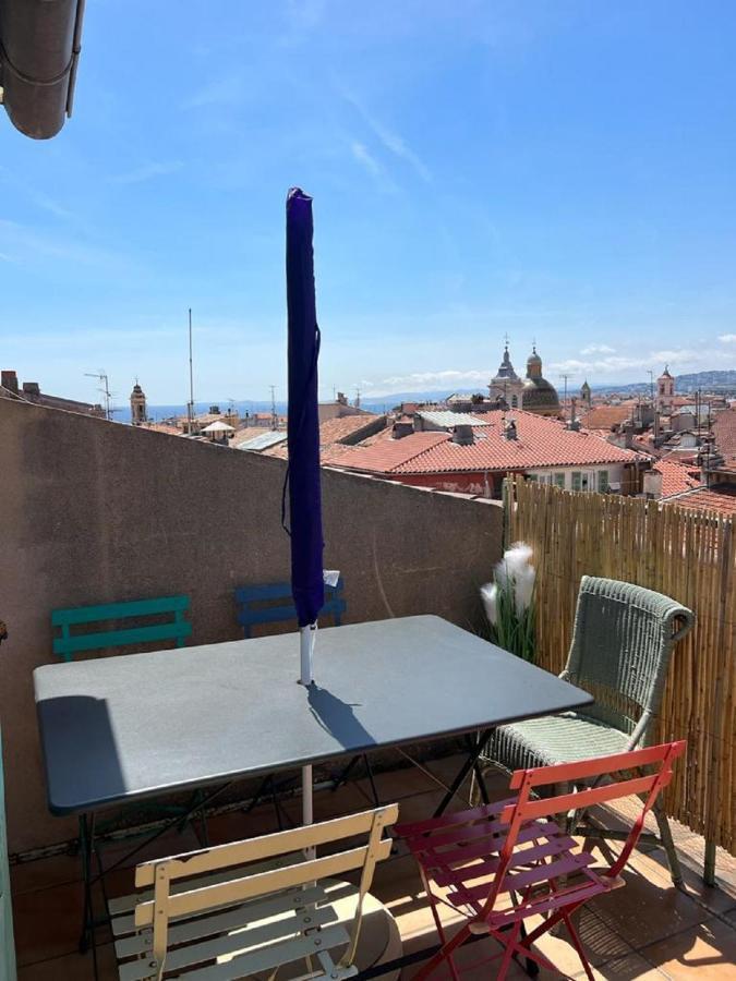 La Croix - F3, Terrasse Vue Panoramique, Vieux-Nice Old Town And Terrace 외부 사진
