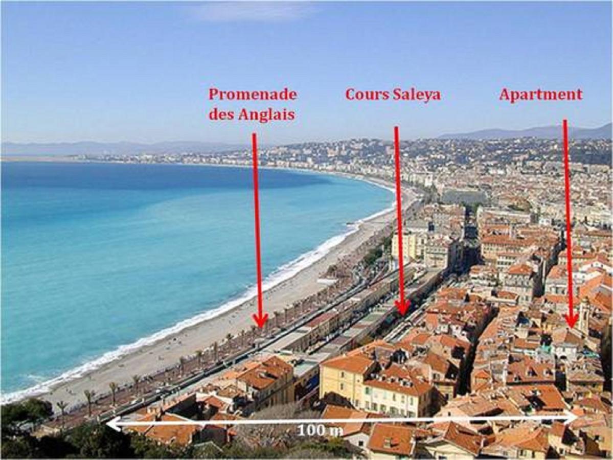 La Croix - F3, Terrasse Vue Panoramique, Vieux-Nice Old Town And Terrace 외부 사진