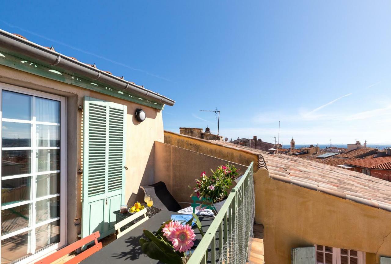 La Croix - F3, Terrasse Vue Panoramique, Vieux-Nice Old Town And Terrace 외부 사진