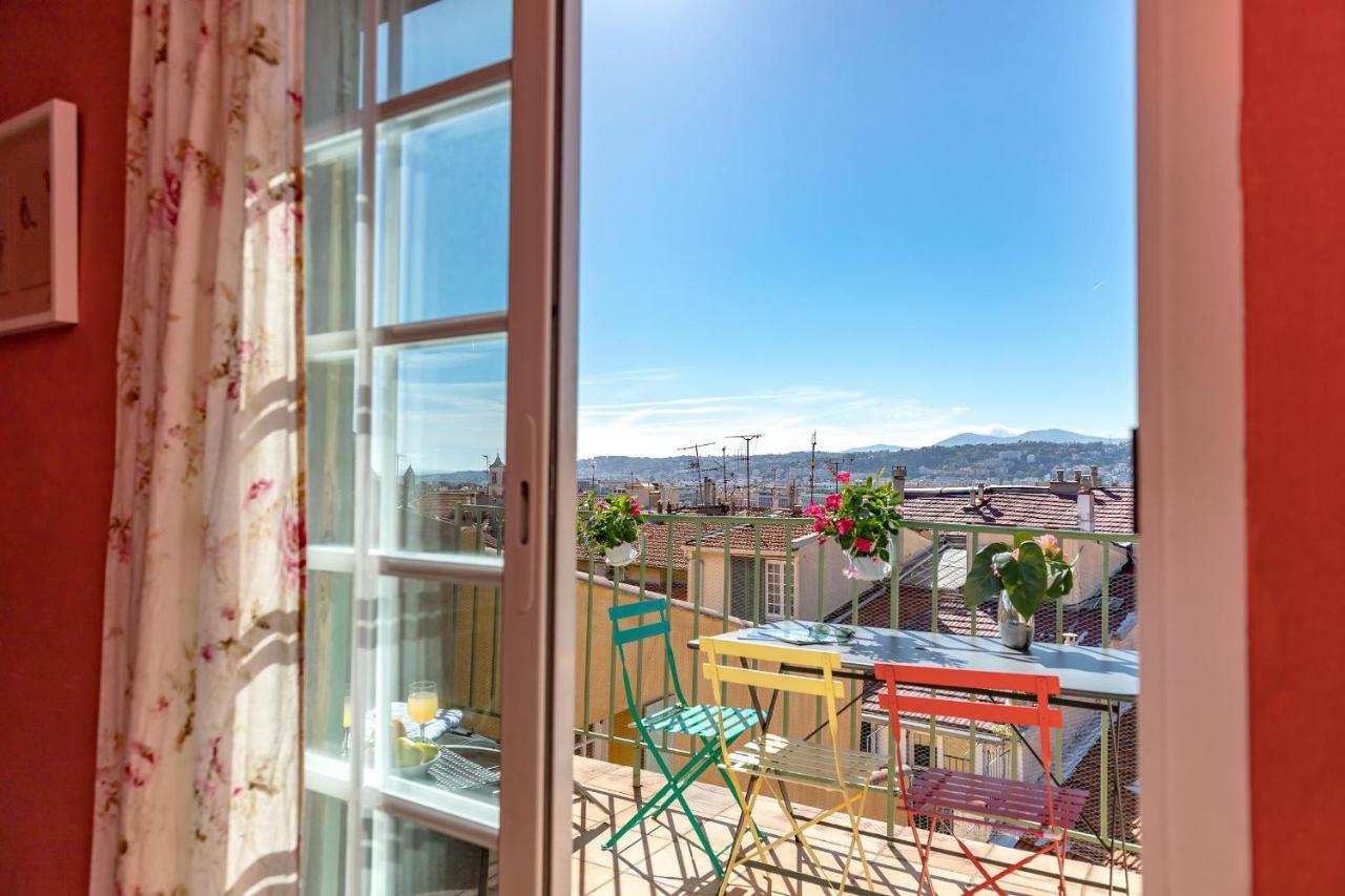 La Croix - F3, Terrasse Vue Panoramique, Vieux-Nice Old Town And Terrace 외부 사진